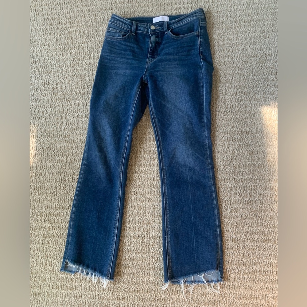 Dark Blue Straight Leg Women's Jeans